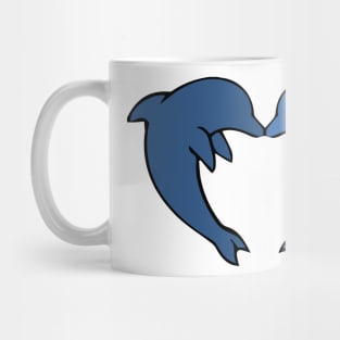 Blue dolphins Mug